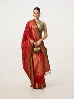 Handwoven Red Kanjivaram Saree