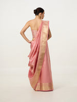 Handwoven Pink Kanjivaram Saree