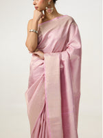 Handwoven Pink Kanjivaram Saree