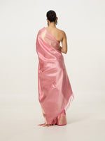 Handwoven Pink Kanjivaram Saree