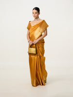 Handwoven Citrine Yellow Kanjivaram Saree