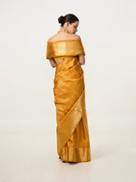 Handwoven Citrine Yellow Kanjivaram Saree