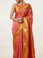 Handwoven Mustard Yellow Kanjivaram Saree