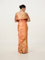 Handwoven Dusty Peach Kanjivaram Saree