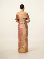 Handwoven Peach Kanjivaram Saree