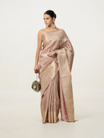 Handwoven Grey Kanjivaram Saree
