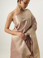 Handwoven Grey Kanjivaram Saree
