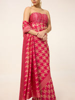 The Deep Pink Gerum Saree
