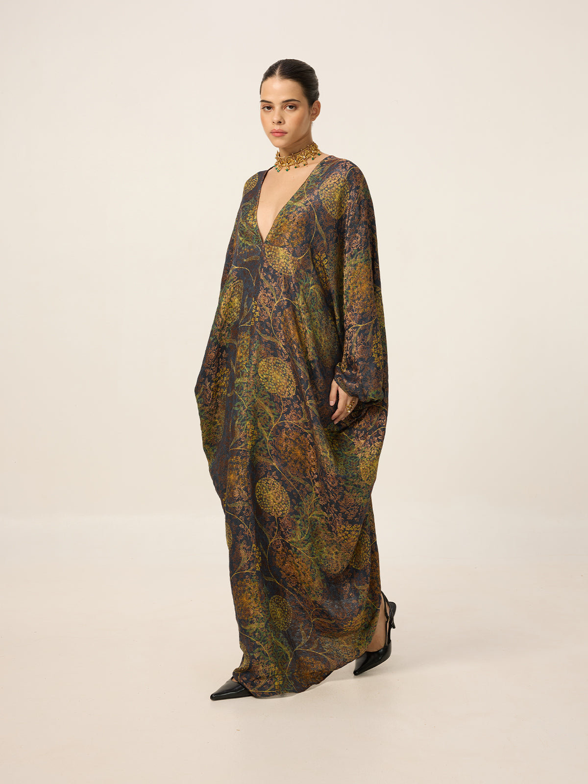 Multi-colour Digital Print Kaftan