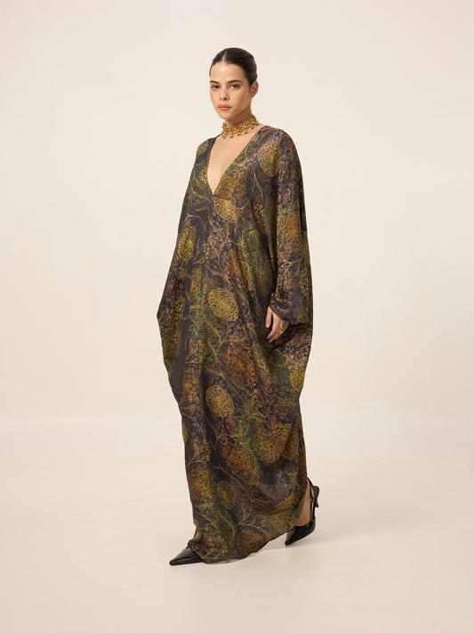 Multi-colour Digital Print Kaftan