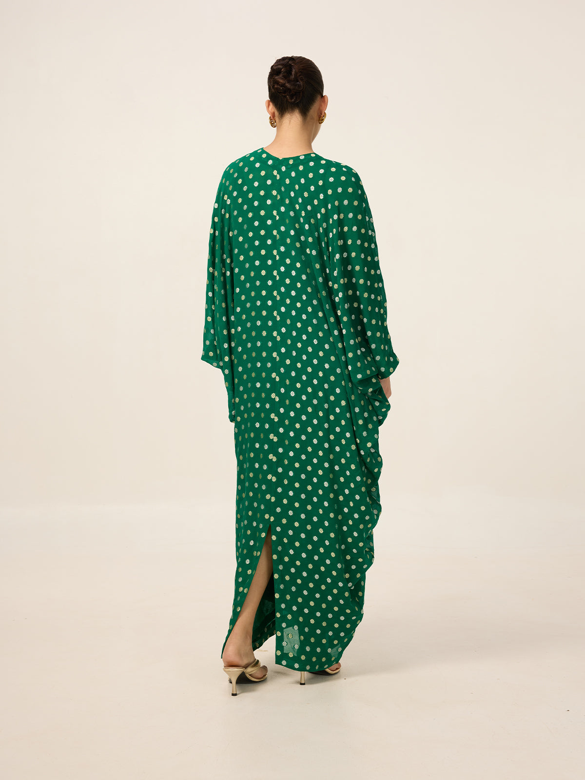 Handwoven Emerald Green Kaftan