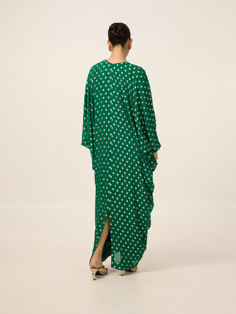 Handwoven Emerald Green Kaftan
