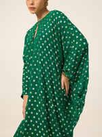 Handwoven Emerald Green Kaftan