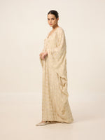 Handwoven Ivory-Gold Kaftan