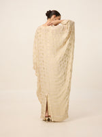 Handwoven Ivory-Gold Kaftan