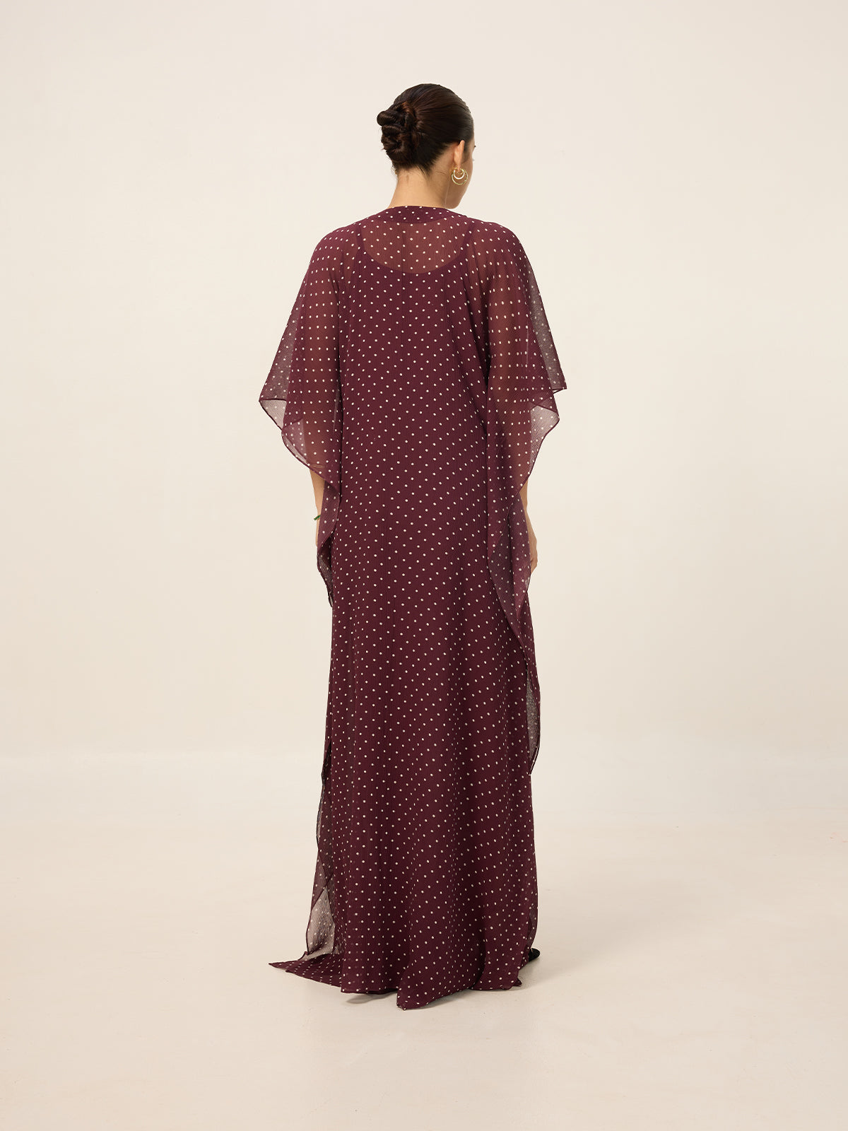 Handwoven Maroon Kaftan