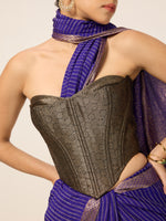 Handwoven Purple Georgette Saree