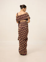The Burgundy Gerum Saree