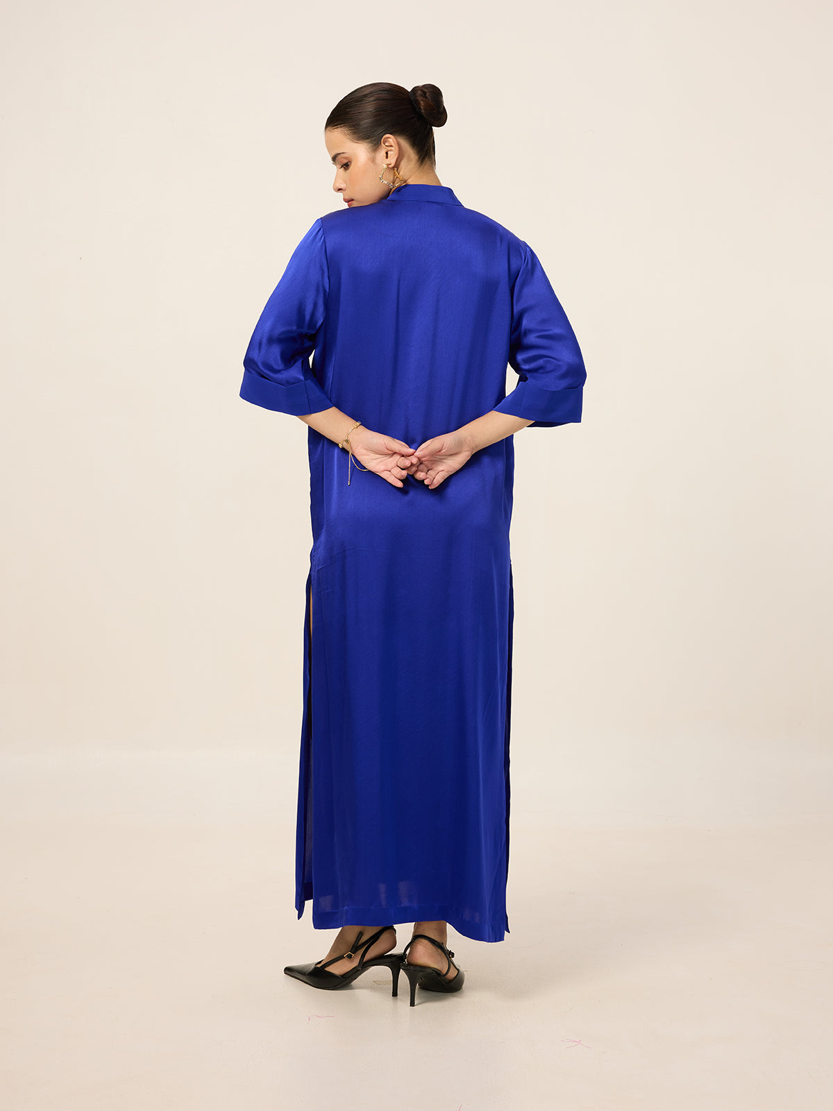 Handwoven Saphire Blue Kaftan