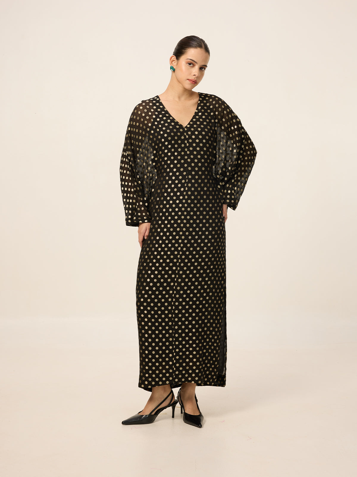 Handwoven Black Kaftan