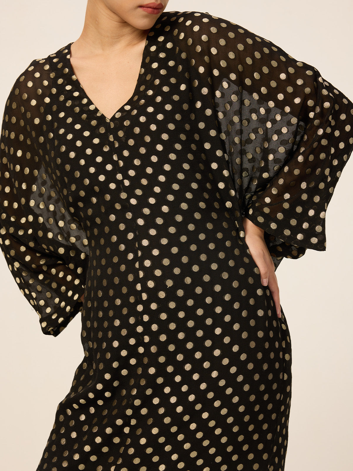 Handwoven Black Kaftan