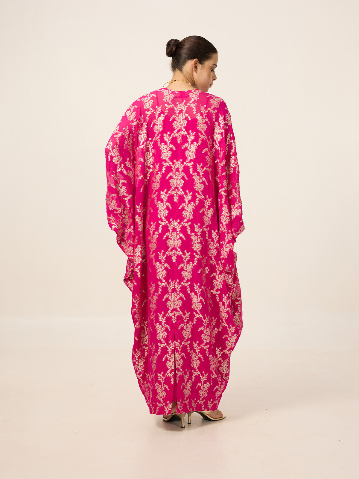 Handwoven Deep Pink Kaftan