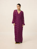 Handwoven Burgundy Kaftan
