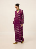 Handwoven Burgundy Kaftan