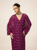 Handwoven Burgundy Kaftan