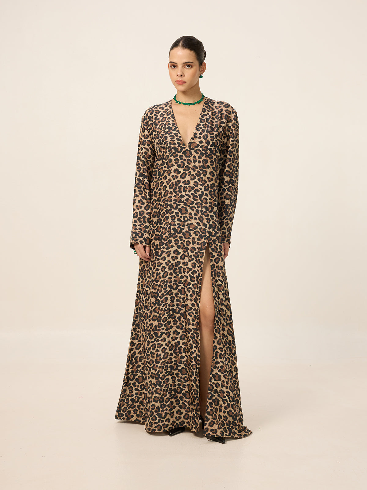 Digital Animal Print Kaftan