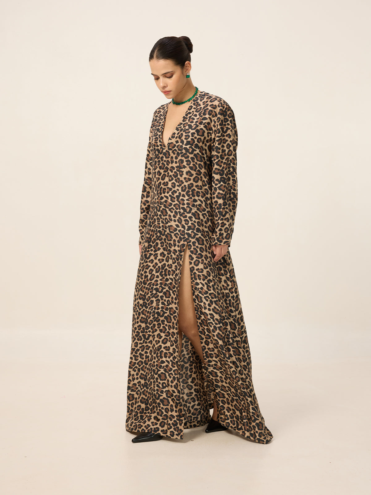 Digital Animal Print Kaftan
