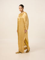 Handwoven Yellow-Gold Kaftan