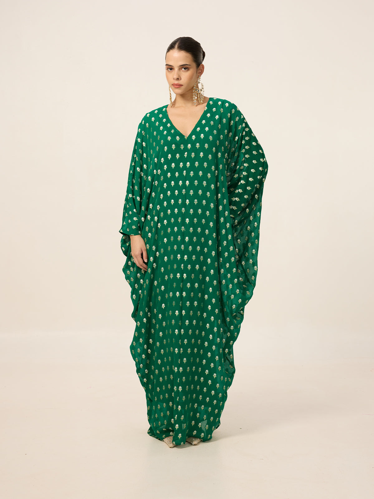 Handwoven Jade Green Kaftan