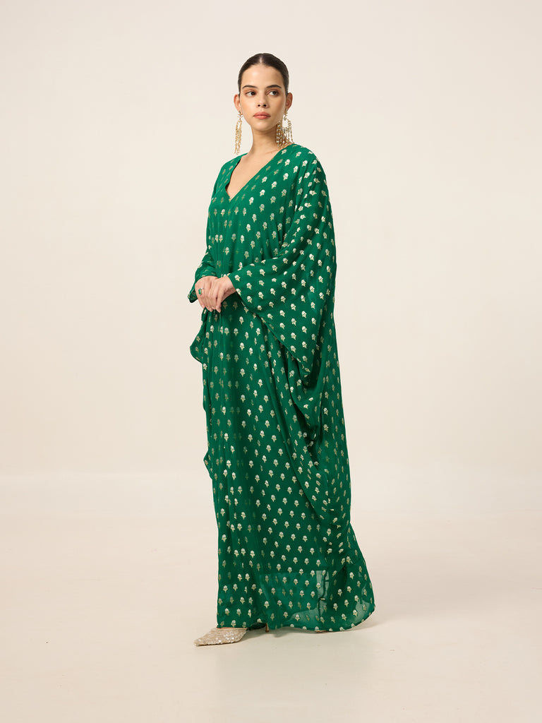 Handwoven Jade Green Kaftan