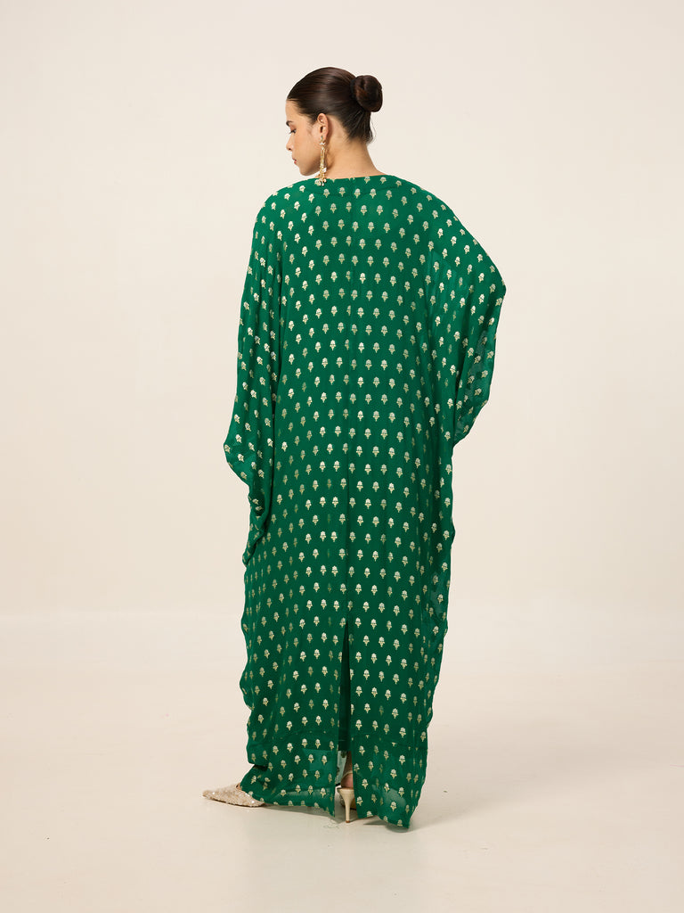 Handwoven Jade Green Kaftan
