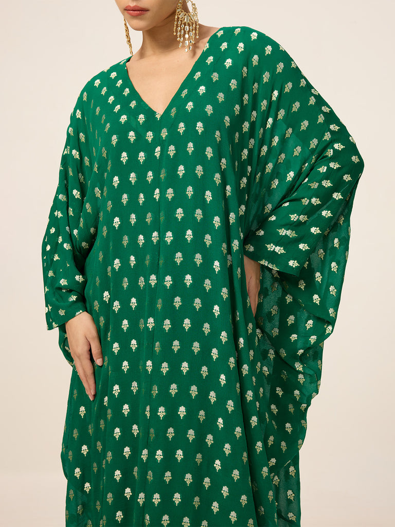 Handwoven Jade Green Kaftan