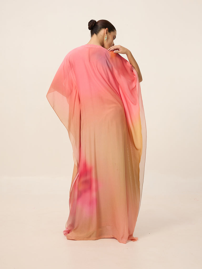 Digital Print Ombré Kaftan