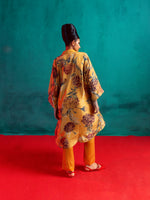 Poppy Yellow Printed Kurta Set