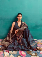 Myrtle Green Hand-Embroidered Lehenga