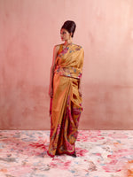 Mustard Printed Saree