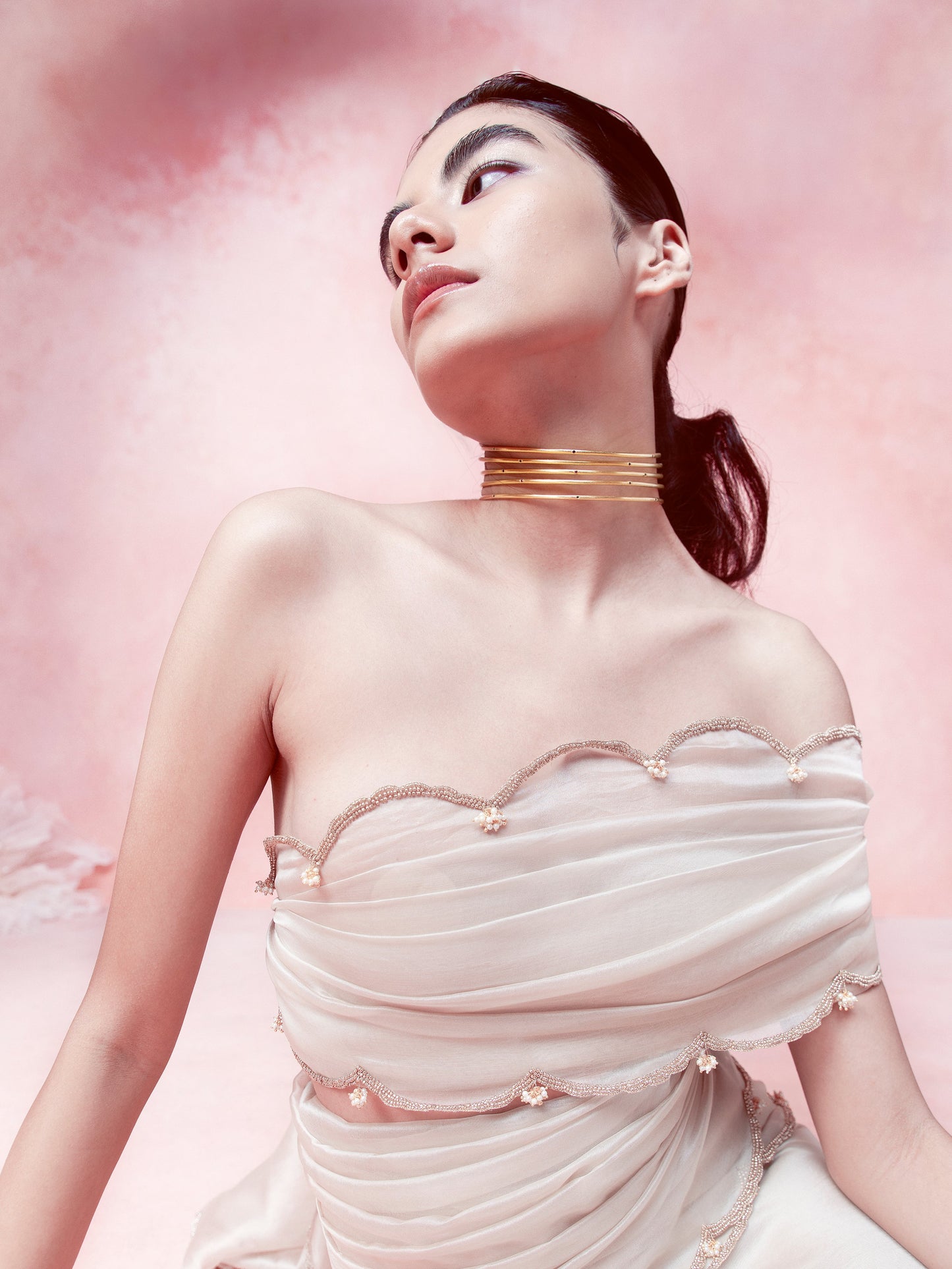 Handwoven Biscotti Beige Organza Saree