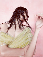 Handwoven Primrose Lemon Tissue Saree