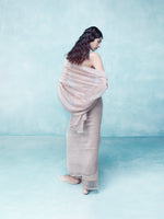 Handwoven Blush Pink Tissue Saree