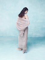 Handwoven Blush Pink Tissue Saree