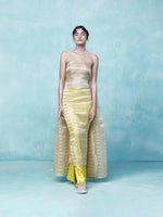 Handwoven Blonde Yellow Tissue Saree