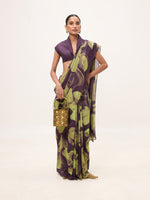 Multicolour Chiffon Digital Print Saree
