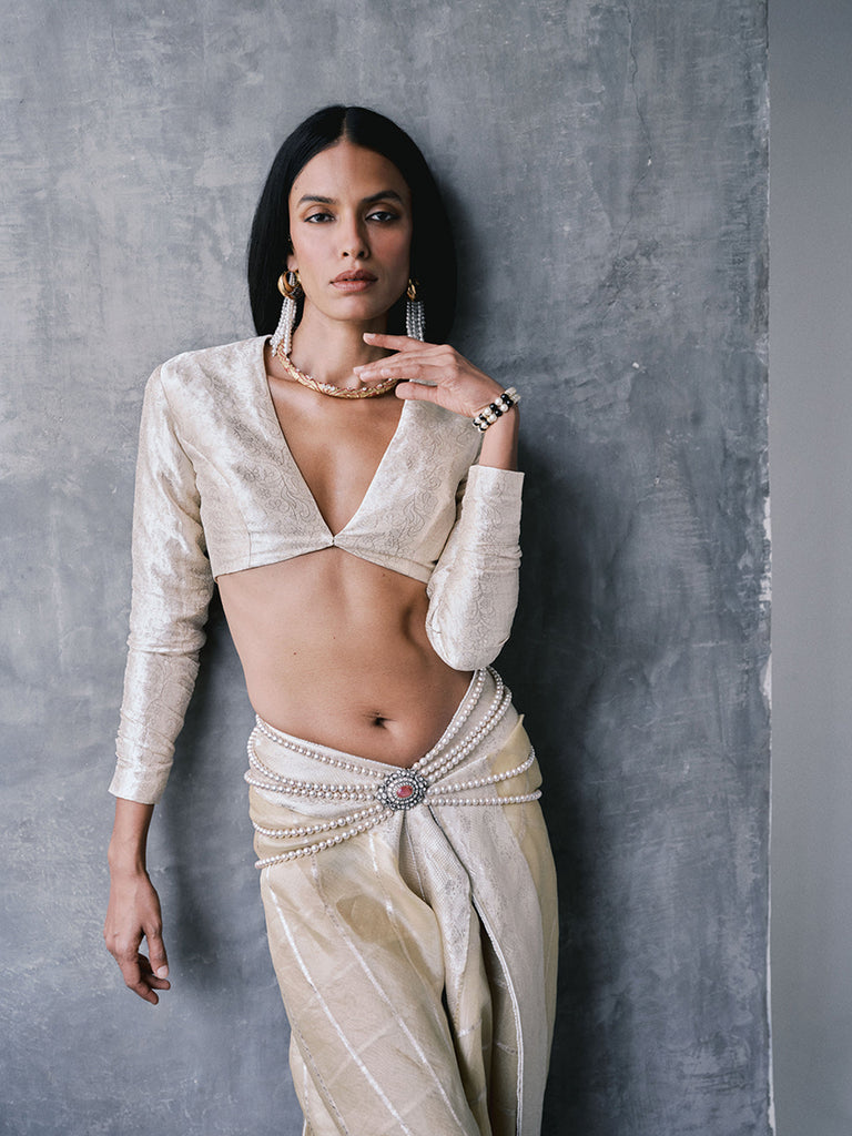 The Ivy Saree In Lemon