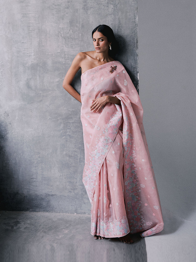 The Lexi Saree In Peach