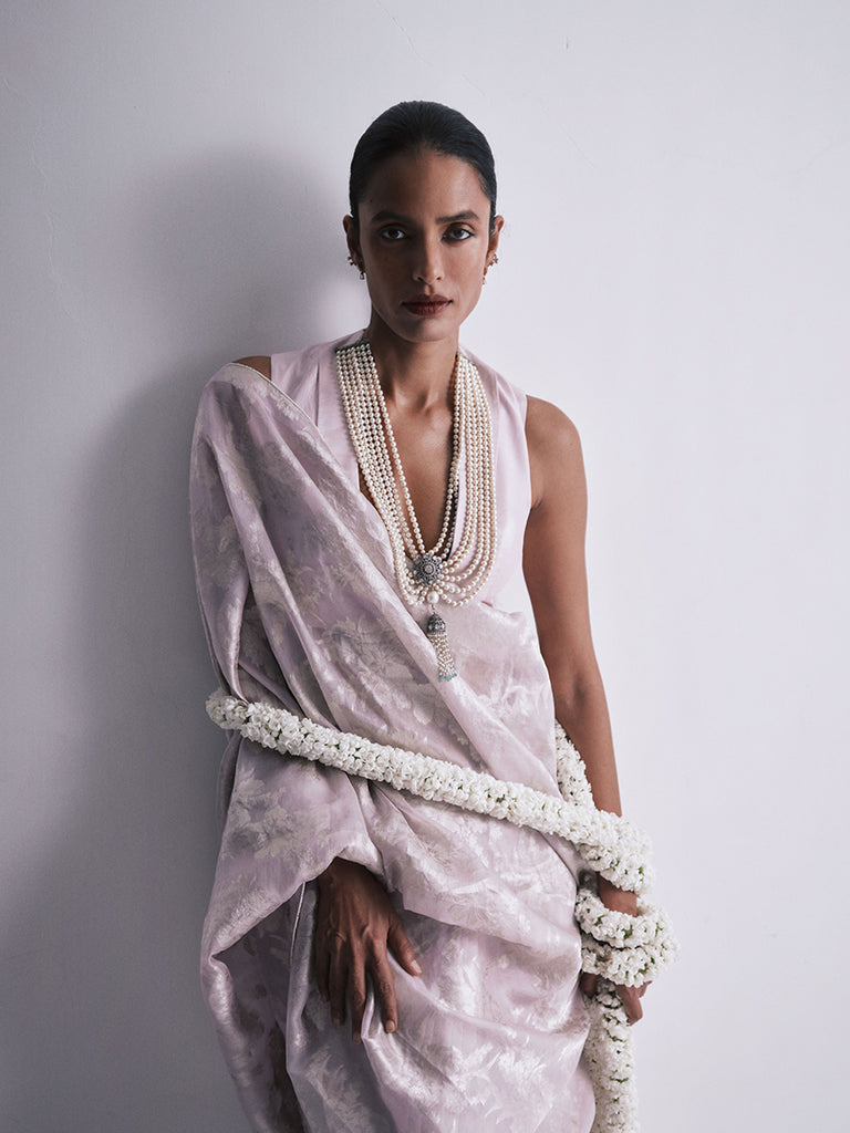 The Diana Saree In Mauve