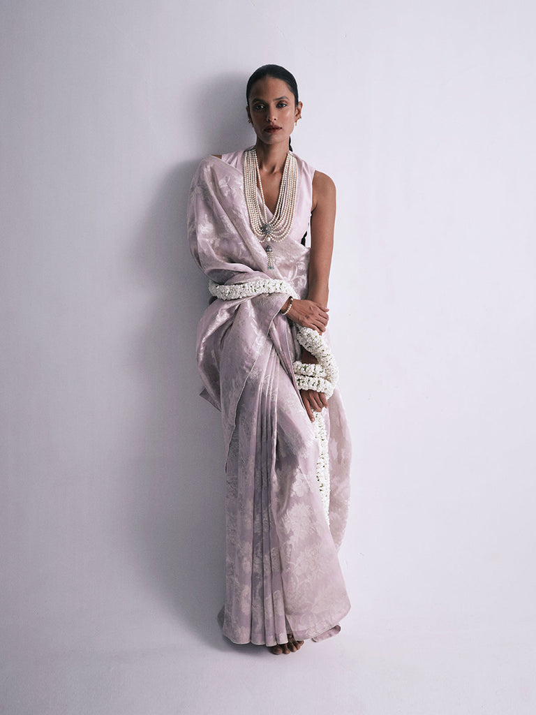 The Diana Saree In Mauve